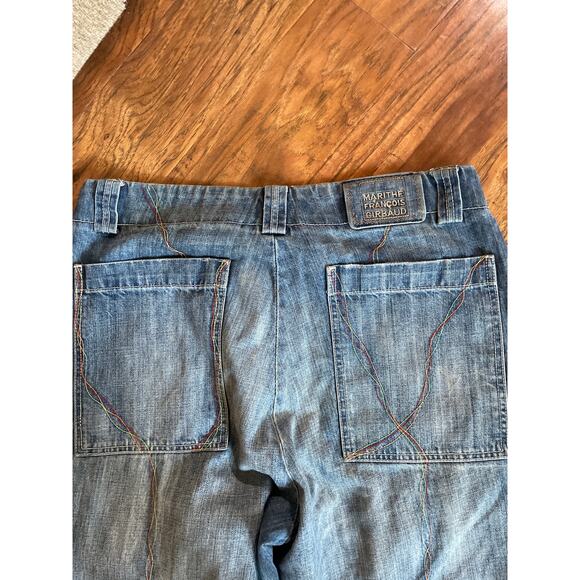 Vtg Marithé + François Girbaud Baggy Men's Jeans Streetwear Barrel Distressed 34 - Picture 9 of 12